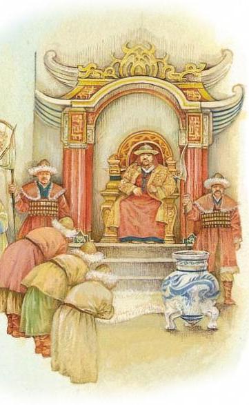 Being received by Kublai Khan