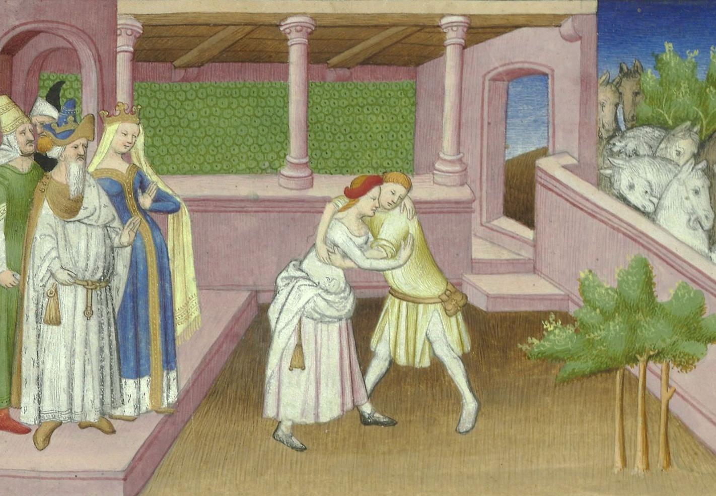 Princess Khutulun wrestles with one of her suitors