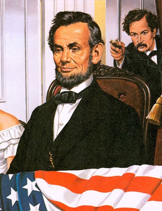 The assassination of President Lincoln, April 1865