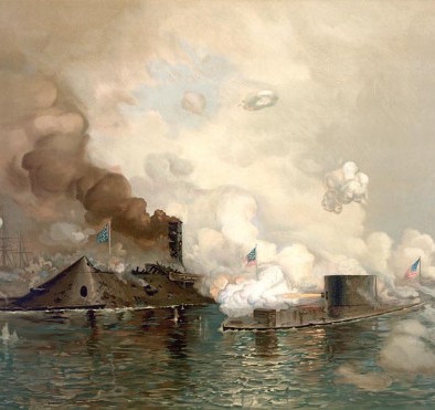 Battle of the Ironclads, 9th March 1862