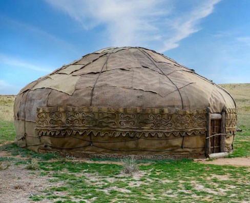 A traditional Mongol yurt