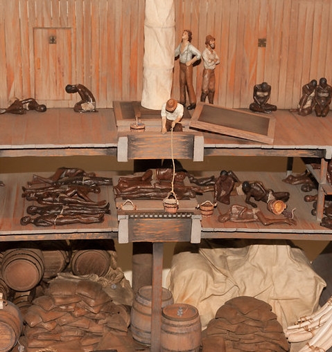 A model of a slave ship