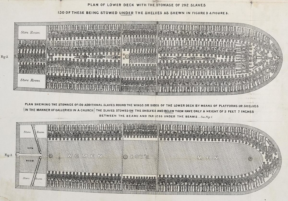 A plan of a slave ship (1788)