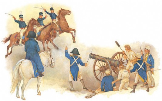 French troops during the Napoleonic Wars