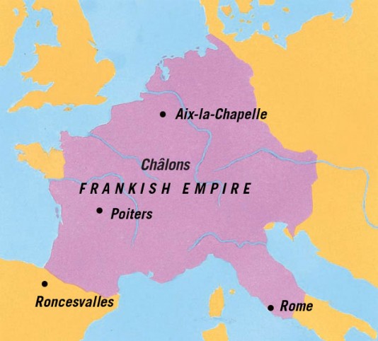 The Frankish Empire in 814