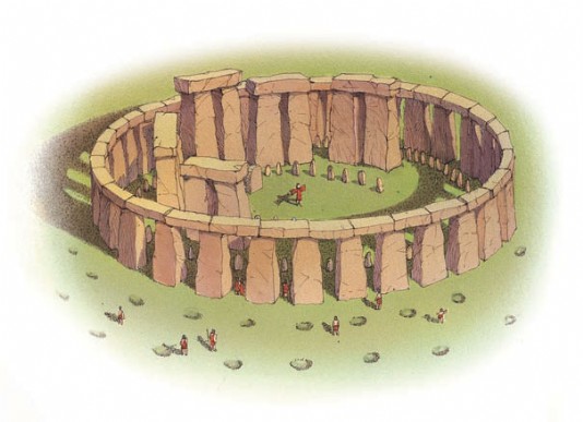 Stonehenge as it may have looked in 2200 BC