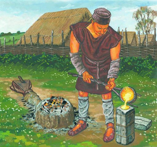Making a bronze tool