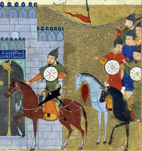Mongol warriors besieging Beijing
