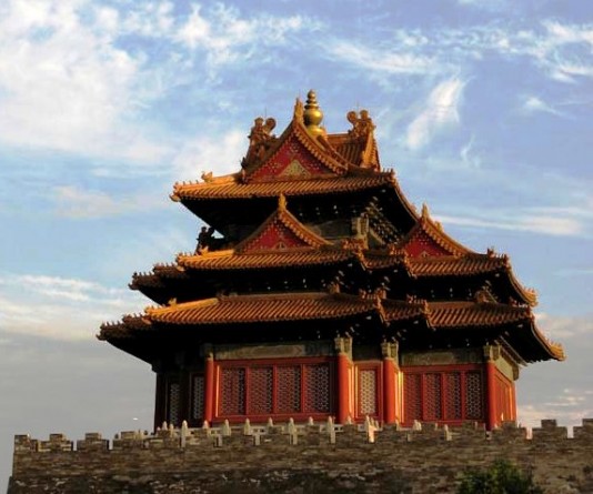 A watchtower in the Forbidden City