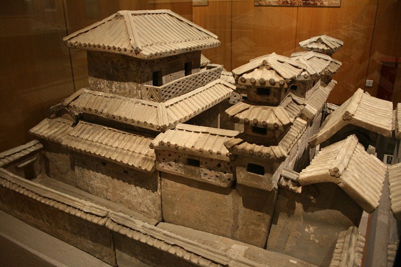 A model palace made for a noble's tomb