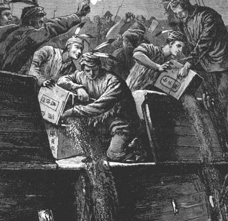 The Boston Tea Party, 1773