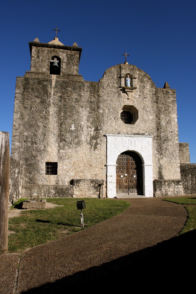 The Spanish-built Presidio La Bahía, Texas