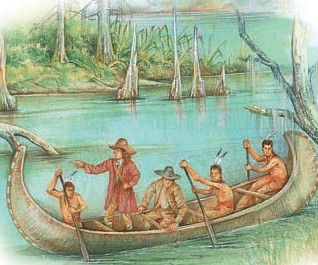 René-Robert de la Salle on the Mississippi