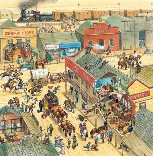 A railway town in the 1870s